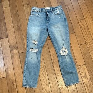 Abercrombie Blue Distressed Women's Jeans